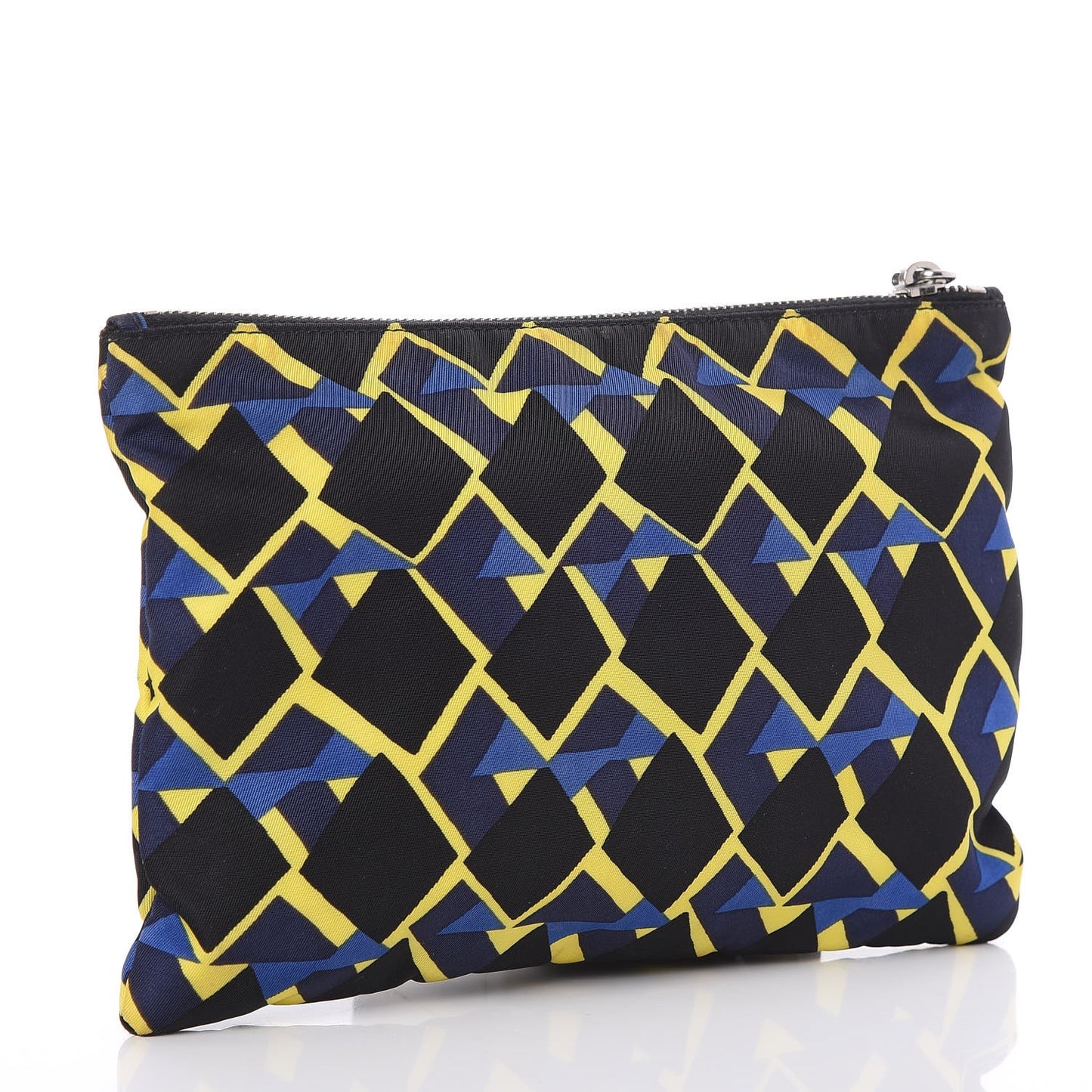 Nylon Pouch Black Yellow Blue