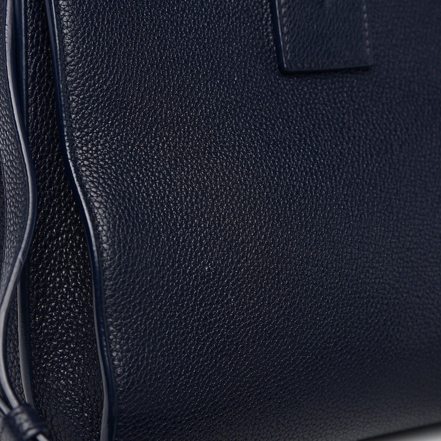Grained Calfskin Small Supple Sac De Jour Navy