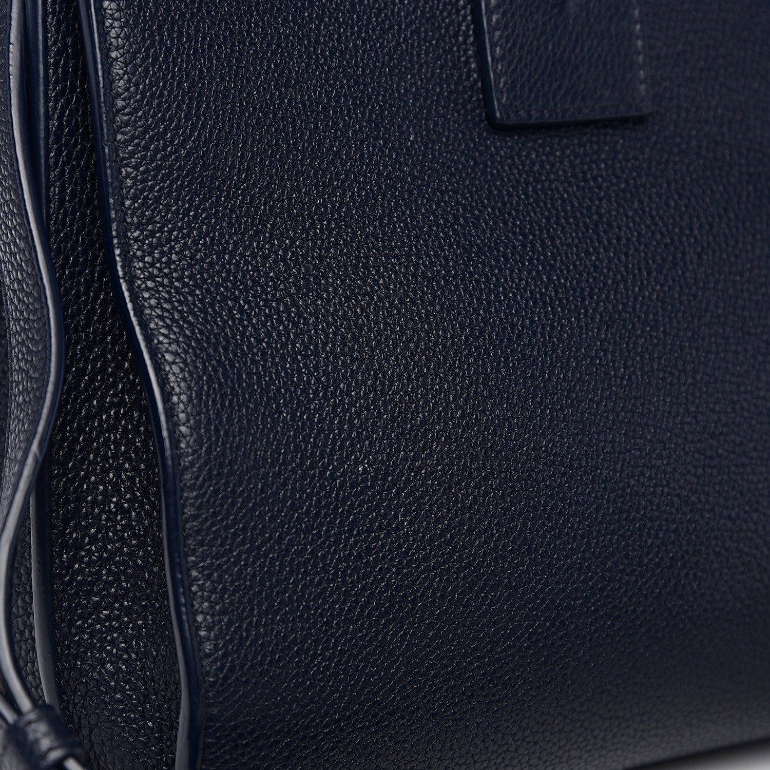 Saint Laurent Grained Calfskin Small Supple Sac De Jour Navy 8 of 14