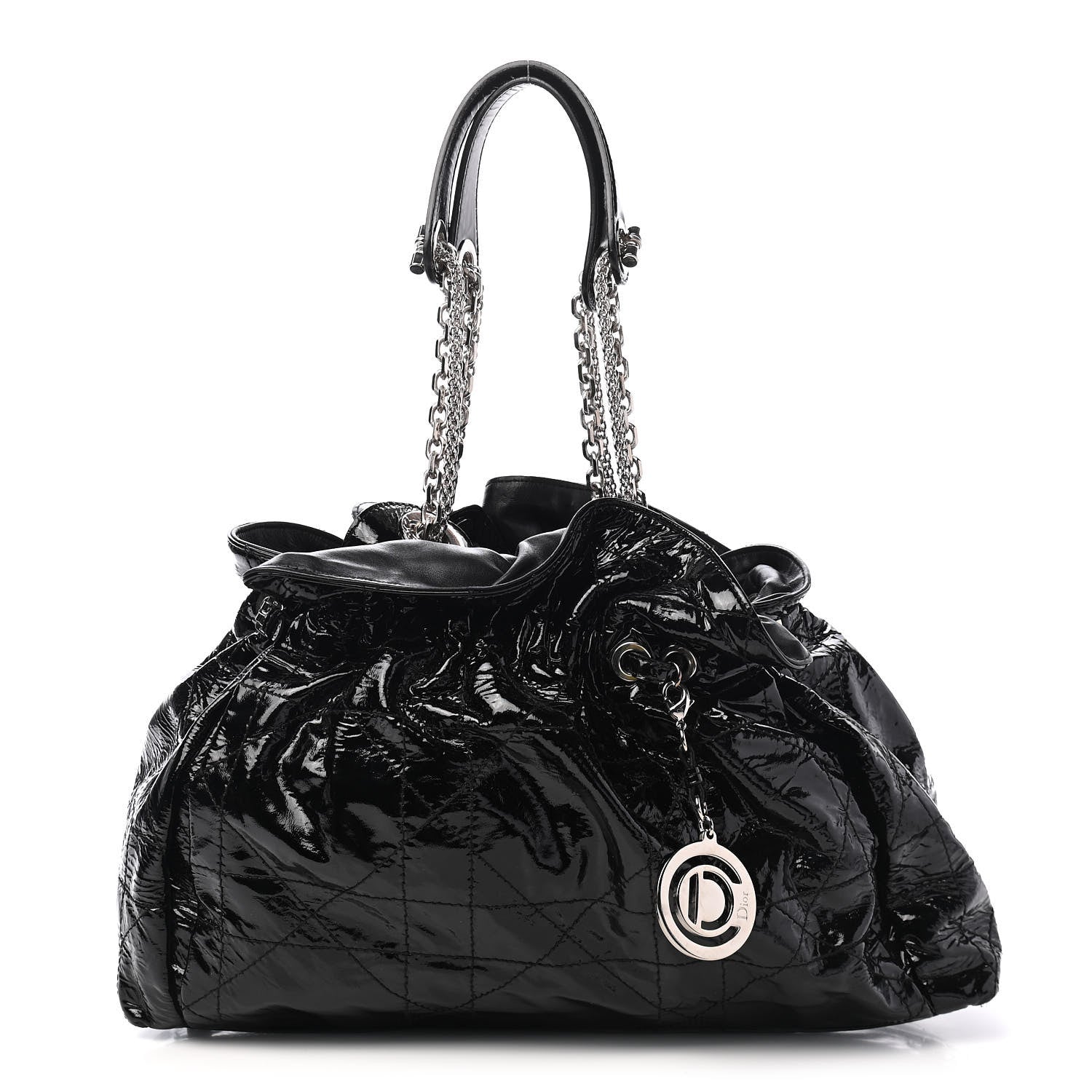 Christian Dior Patent Cannage Medium Le Trente Tote Black 1 of 8