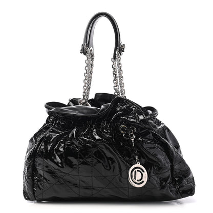Christian Dior Patent Cannage Medium Le Trente Tote Black 1 of 8