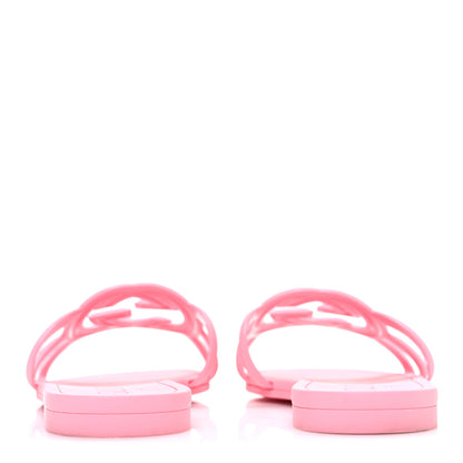 Gucci Rubber Interlocking G Womens Slide Sandals 38 Wild Rose 6 of 12