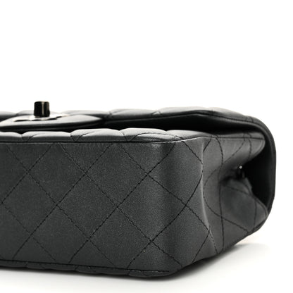 Chanel Lambskin Quilted Mini Rectangular Flap So Black 9 of 10