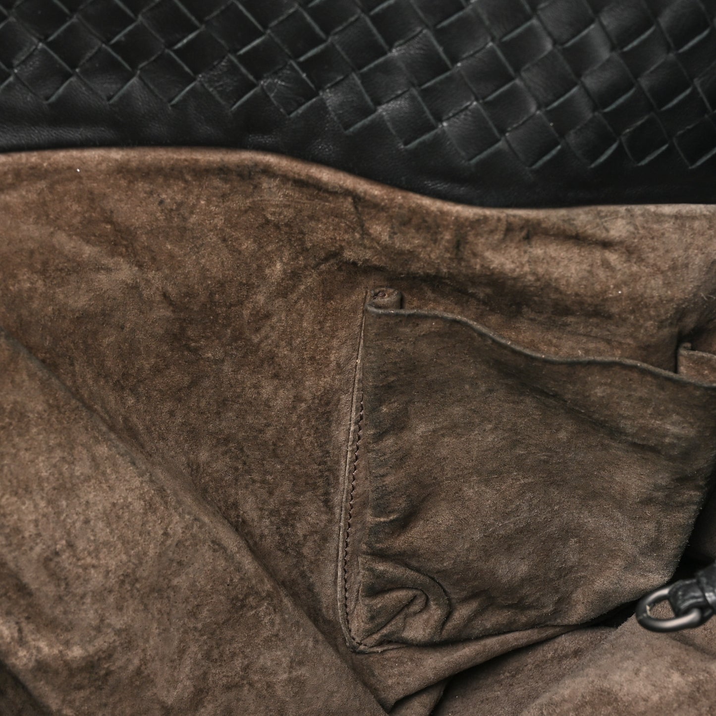Nappa Intrecciato Large Cesta Tote Black