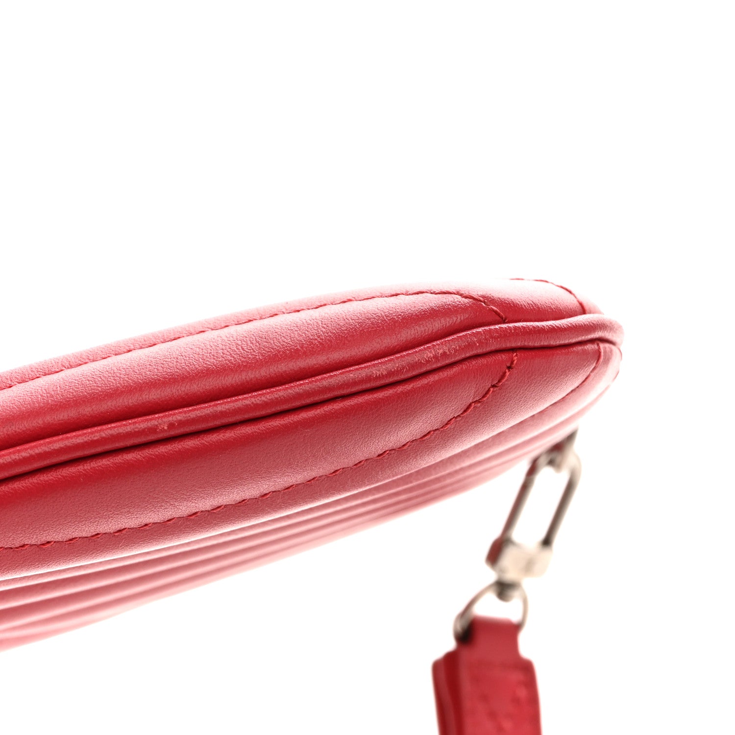 Louis Vuitton Calfskin New Wave Zipped Pochette Ecarlate 1859046