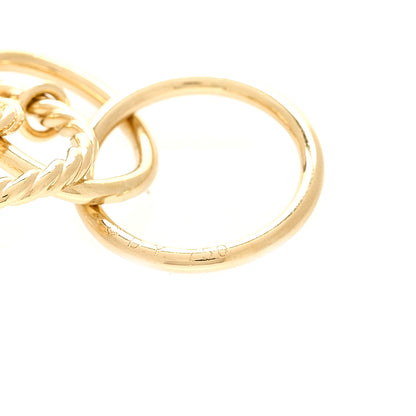 David Yurman 18K Yellow Gold Mobile Oval Drop Earrings 4 of 4