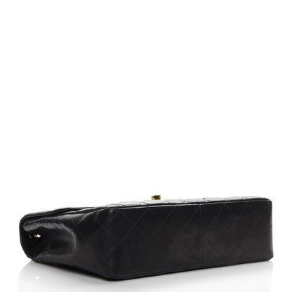 Chanel Lambskin Quilted Jumbo Single Flap Black 4 of 13