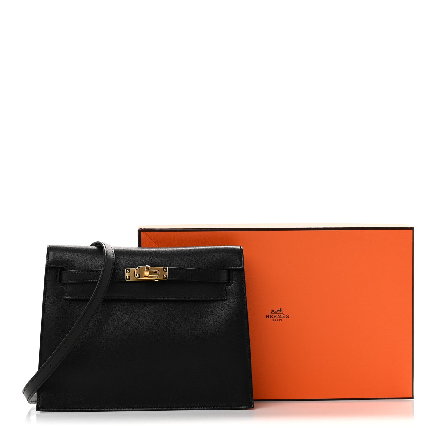 Hermes Veau Volupto Kelly Danse II Belt Bag Black 12 of 12