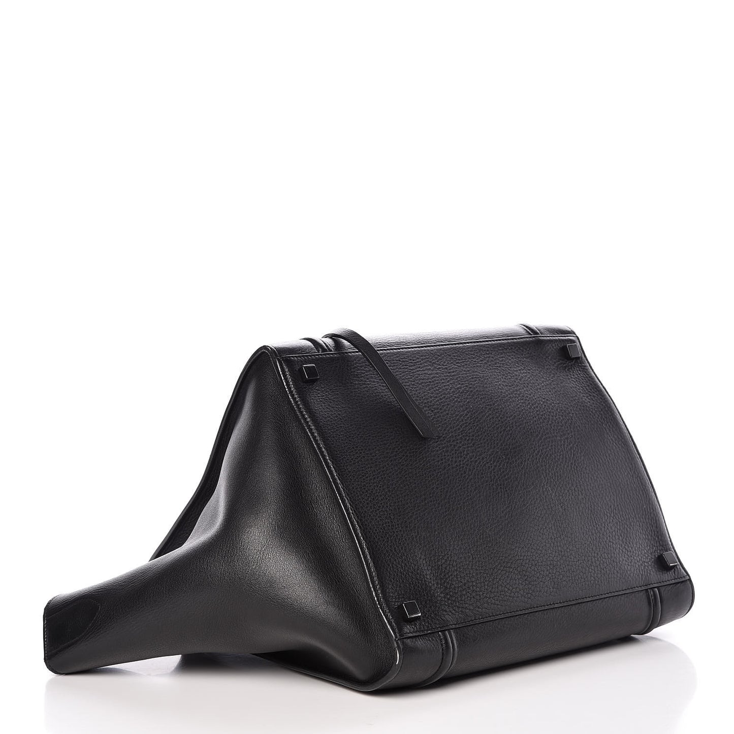 Supple Calfskin Medium Phantom Luggage Black