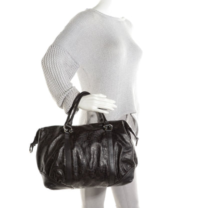 Gucci Calfskin Embossed Horsebit Nail Boston Dark Brown 2 of 9
