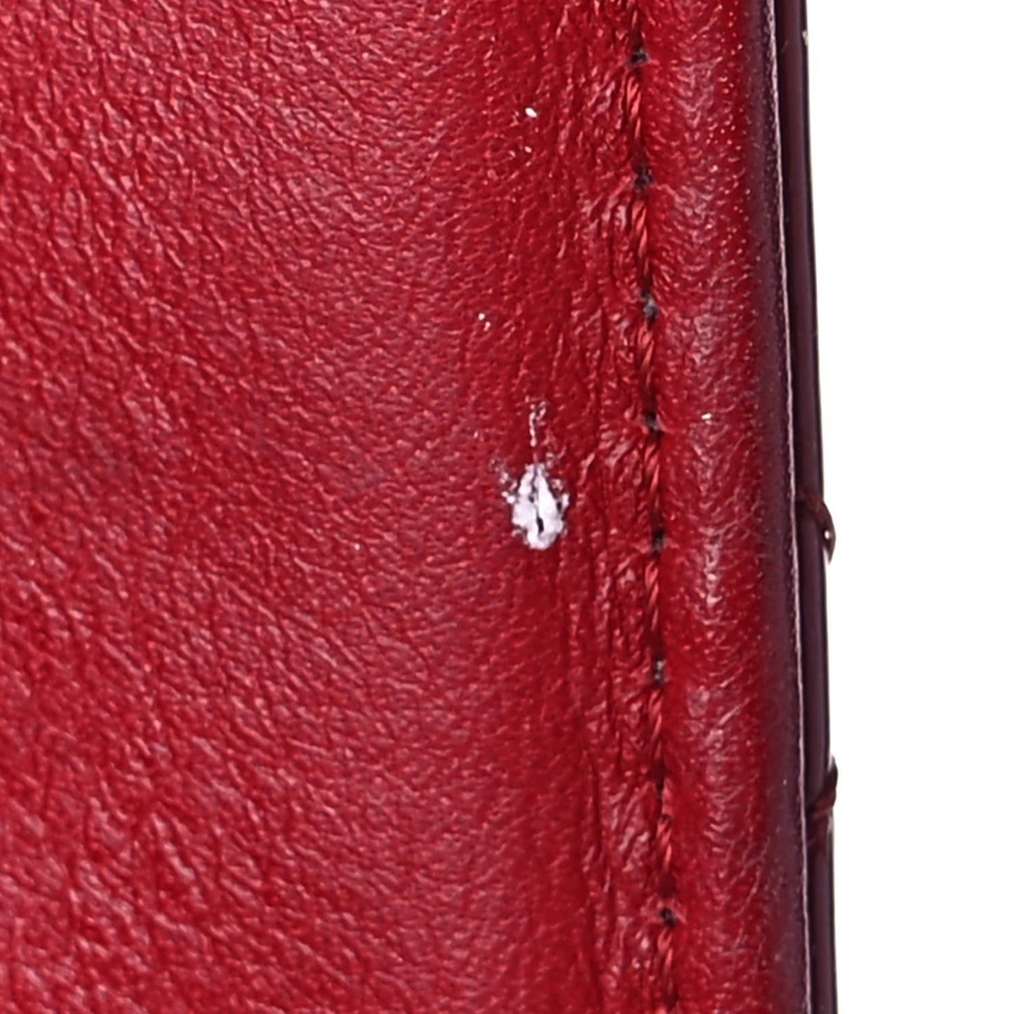 Patent Quilted Brilliant Yen Wallet Red