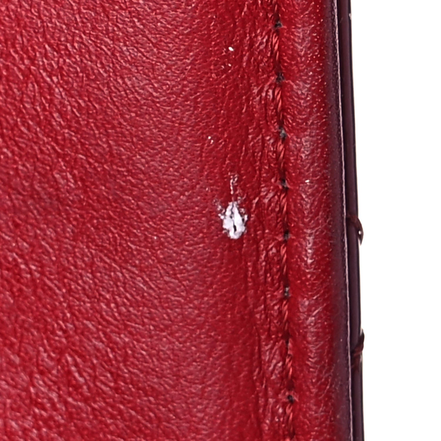 Chanel Patent Quilted Brilliant Yen Wallet Red 10 of 14