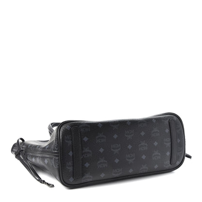 MCM Visetos Medium Liz Reversible Shopper Tote Black 5 of 15
