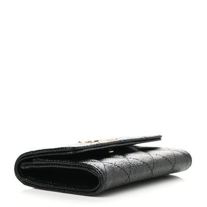 Chanel Caviar Quilted Chain CC Flap Card Holder Black 4 of 8