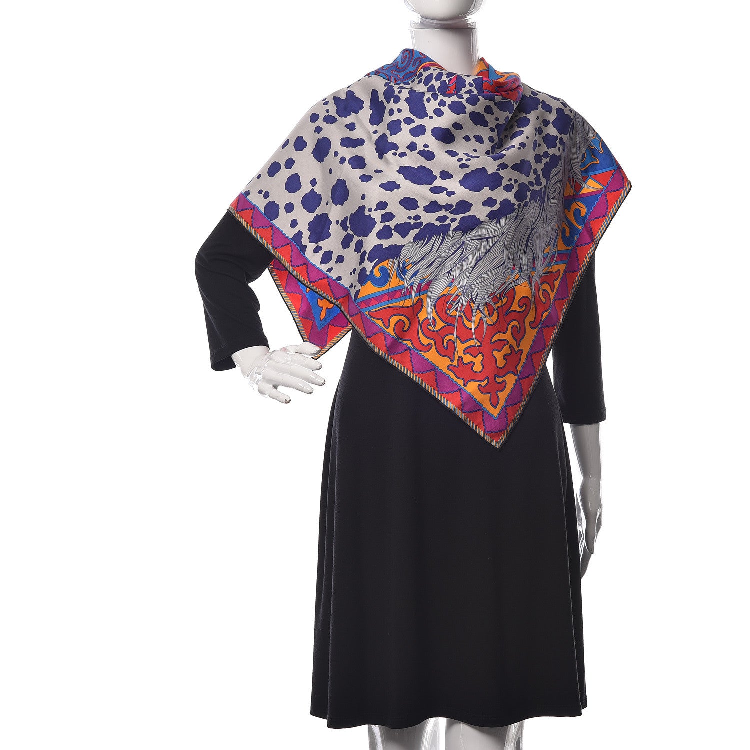 Hermes Silk Appaloosa Des Steppes Scarf 90 2 of 6