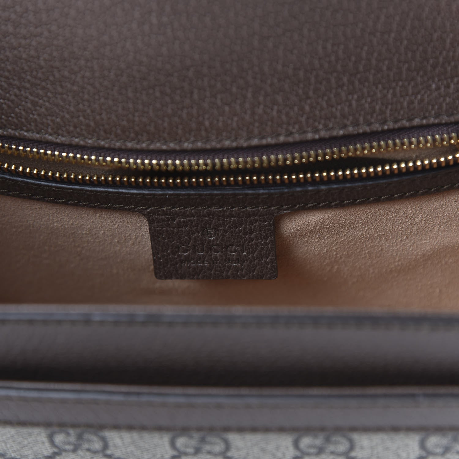 Gucci GG Supreme Monogram Web Small Ophidia Flap Messenger Bag Brown 8 of 10