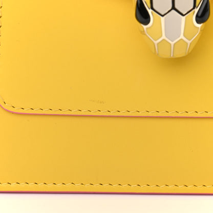 Bulgari Calfskin Serpenti Forever Top Handle Yellow 10 of 12