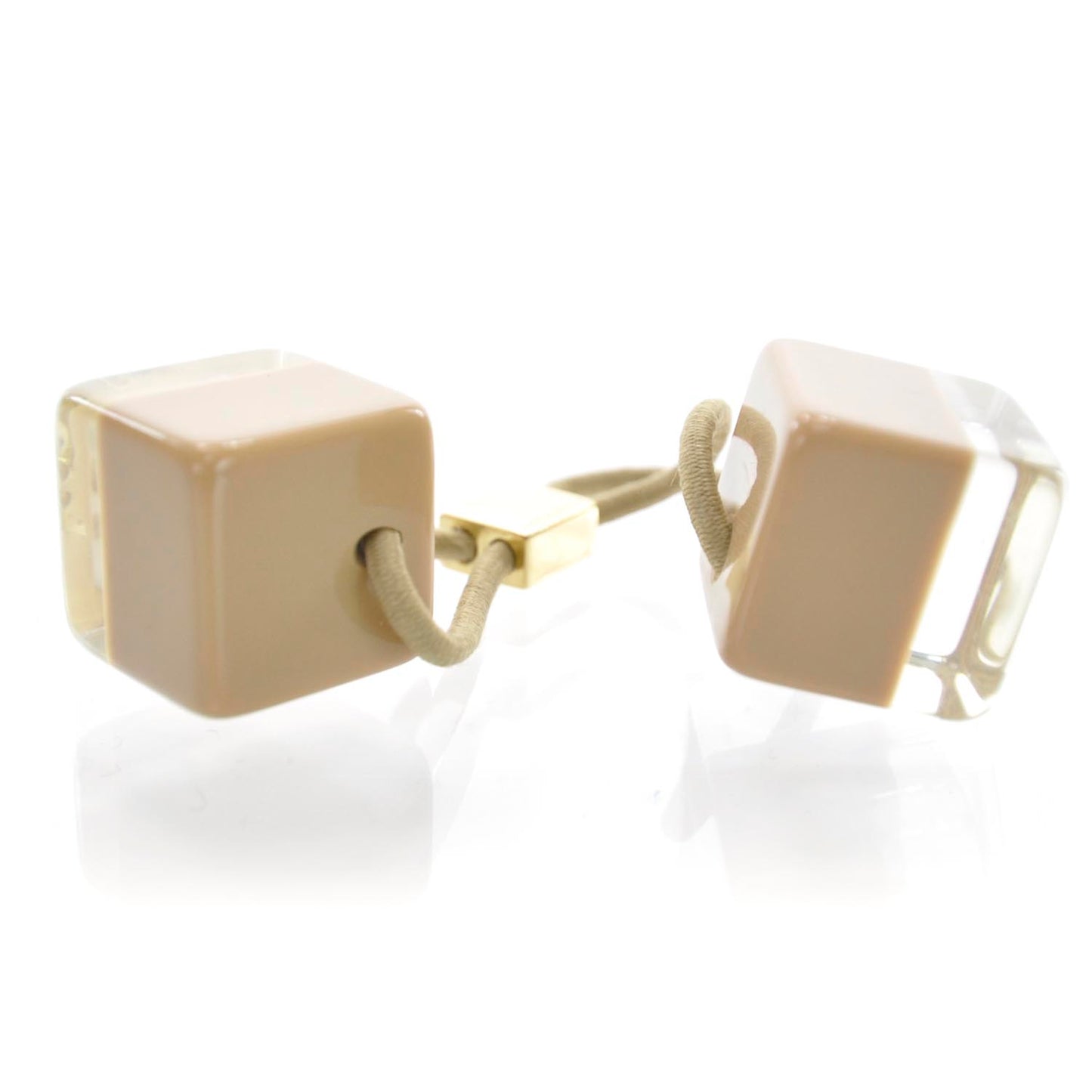 Monogram Hair Cubes Inclusion Beige