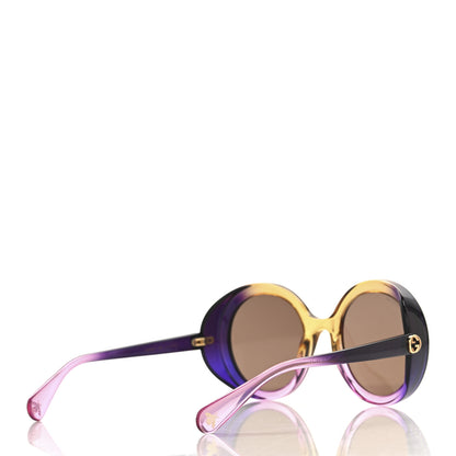 Gucci Acetate Round GG Sunglasses GG0367S Purple 4 of 7