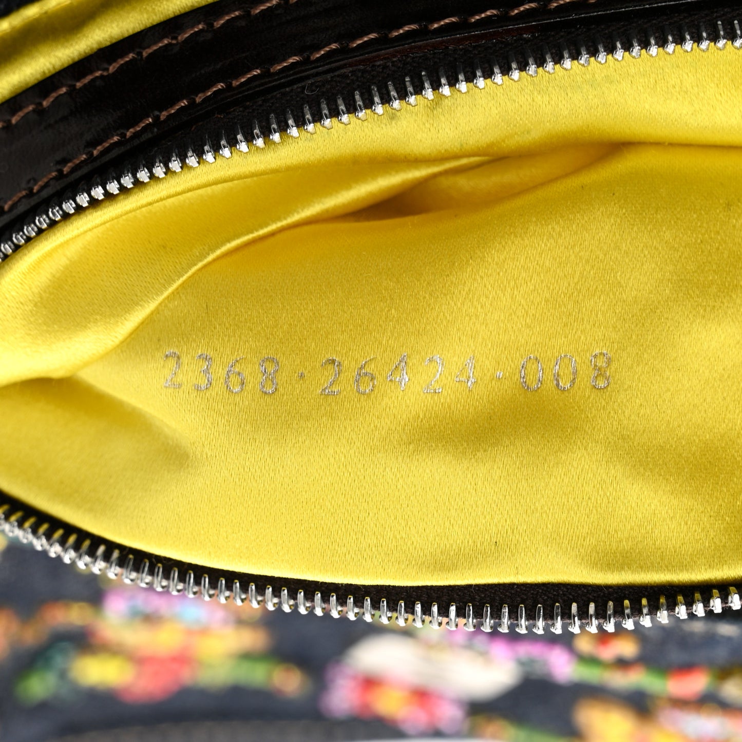 Denim Ricami Beaded Baguette Blue