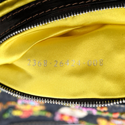 Fendi Denim Ricami Beaded Baguette Blue 7 of 10