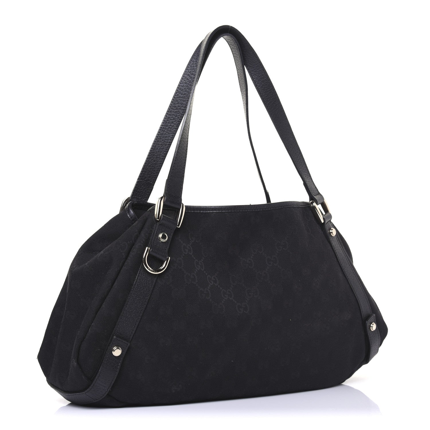 Gucci Monogram Medium Abbey Shoulder Bag Black 4 of 17