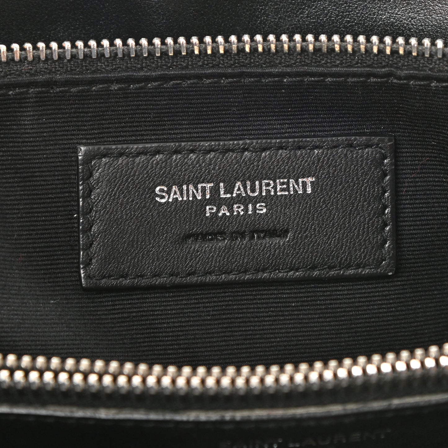 Calfskin Y Quilted Monogram Medium Loulou Satchel Black