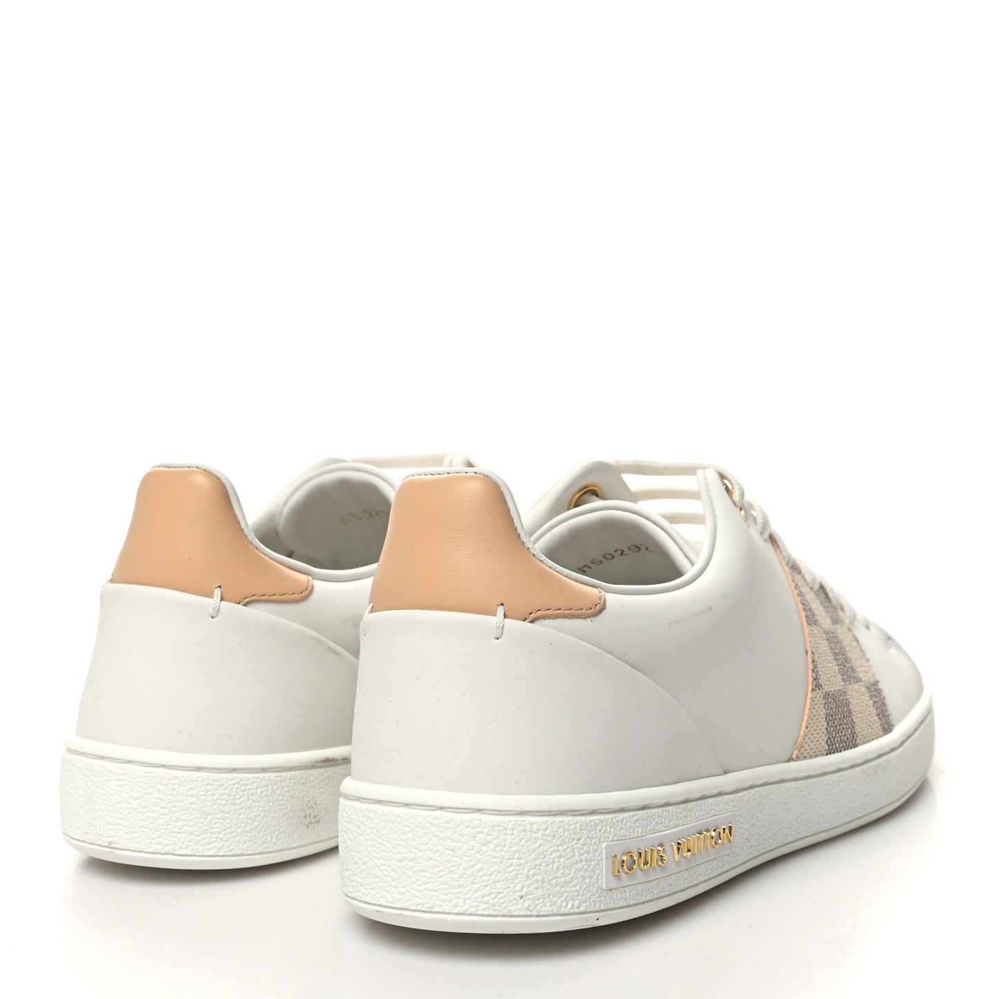 Damier Azur Front Row Sneaker 38 White