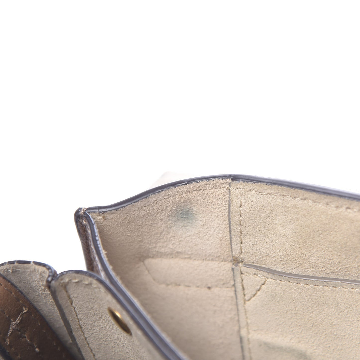 Goatskin Small Faye Shoulder Bag Woody Khaki