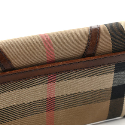 Burberry House Check Bridle Calfskin Penrose Continental Wallet Dark Tan 8 of 8