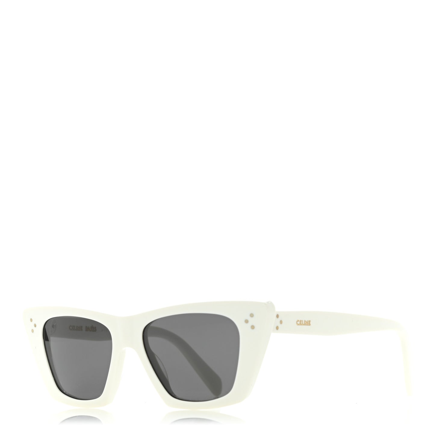 Acetate Cat Eye Sunglasses CL40187I White