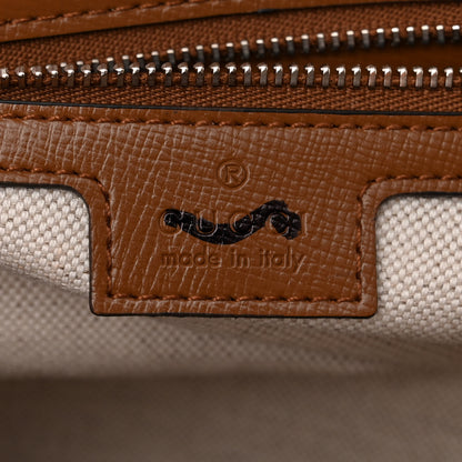 Gucci Monogram Small Horsebit 1955 Asymmetric Shoulder Bag Beige Brown Sugar 6 of 10
