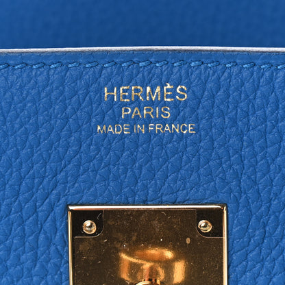 Hermes Togo Birkin 30 Bleu Zellige 6 of 10