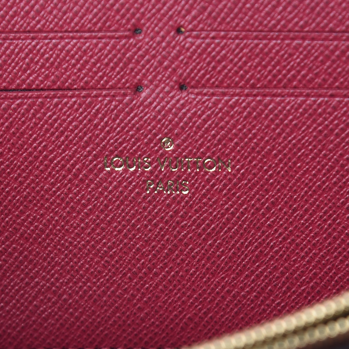 Monogram Clemence Wallet Fuchsia