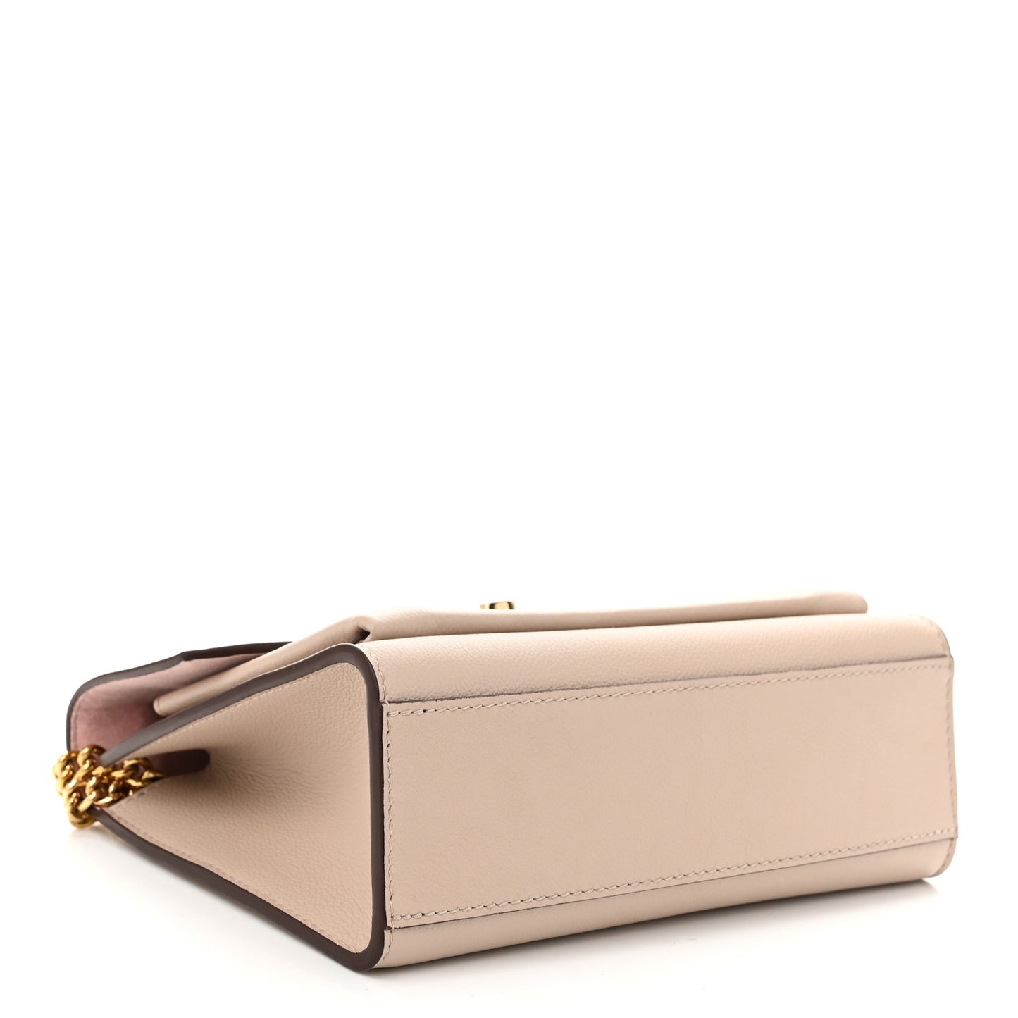Soft Calfskin Mylockme Chain Bag BB Greige