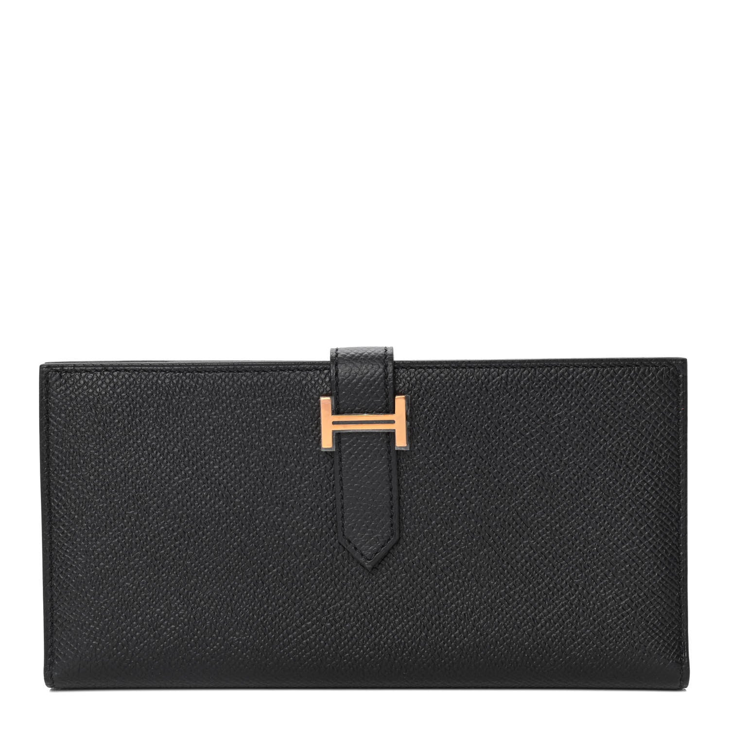 Hermes Epsom Bearn Gusset Wallet Black 1 of 4