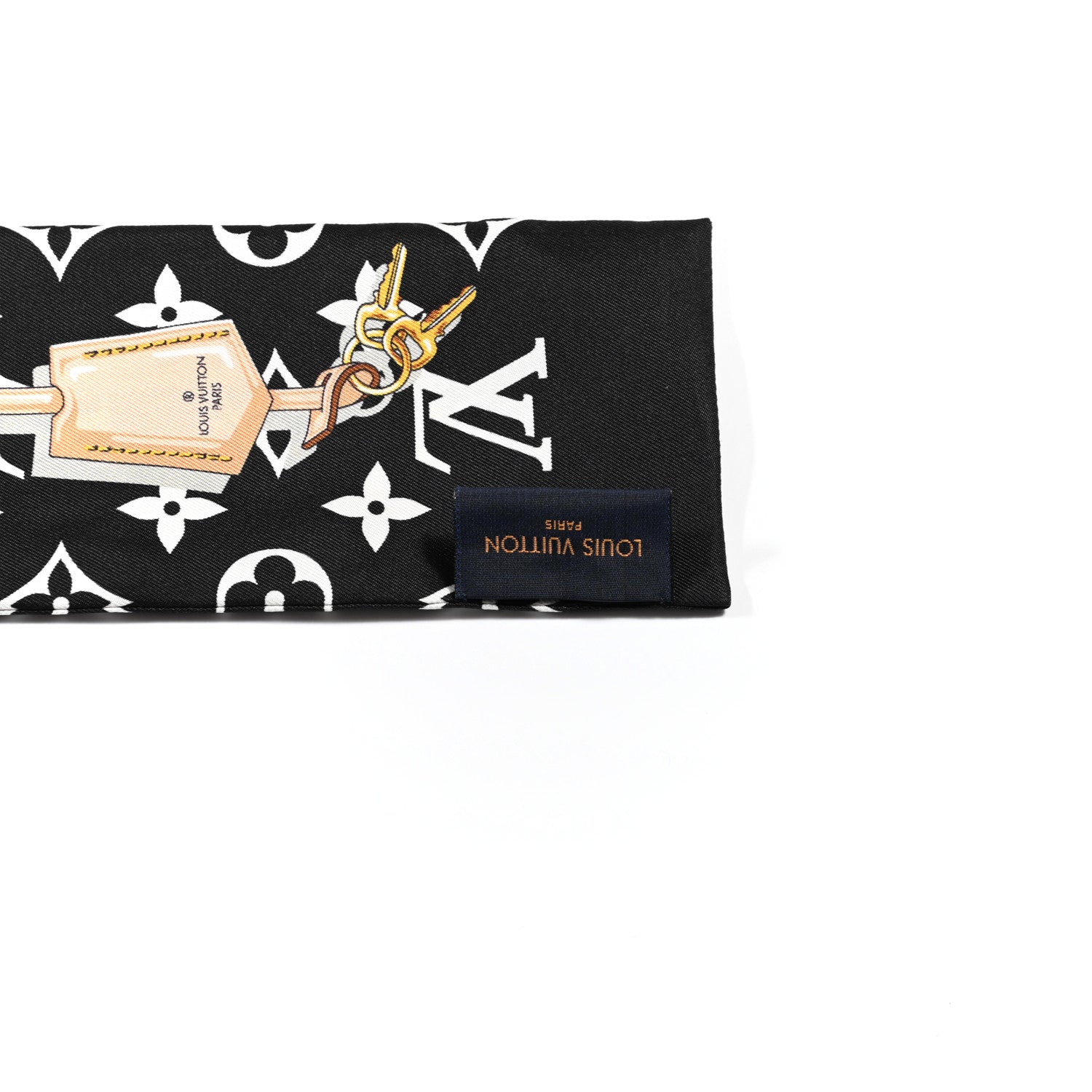 Louis Vuitton Silk Monogram Confidential Bandeau Black 2 of 4