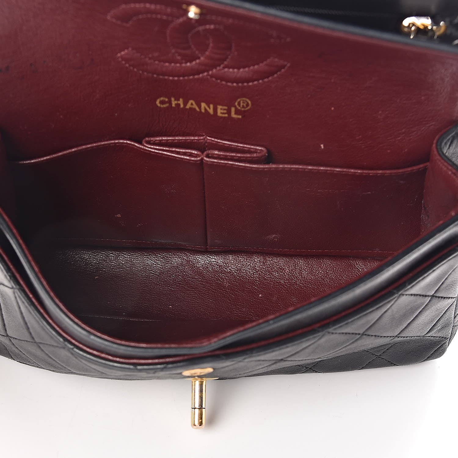 Chanel Lambskin Quilted Small Double Flap Black 5 of 16