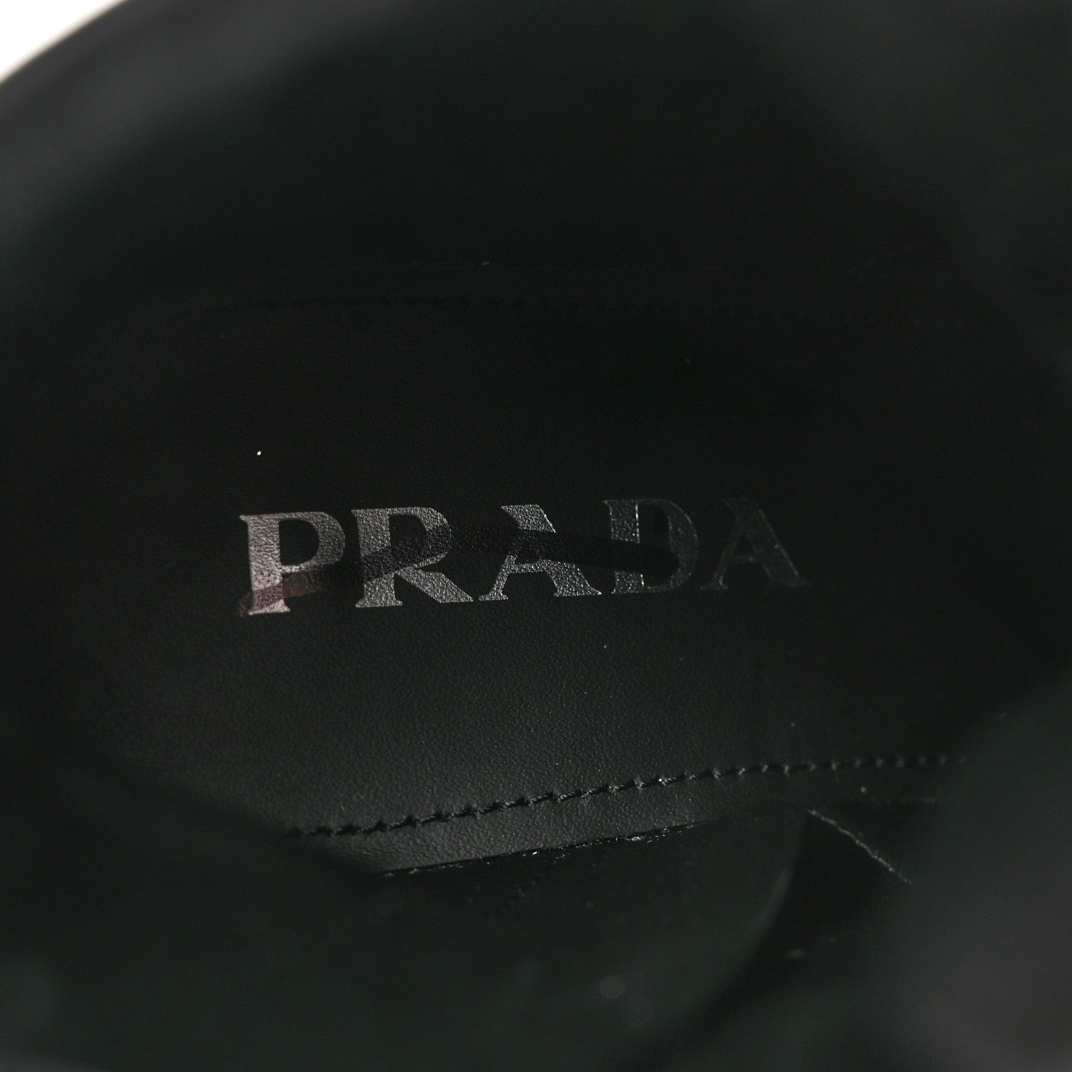 Prada Spazzolato Re-Nylon Metal Triangle Logo Lace Up 85mm Boots 35.5 Black 7 of 15