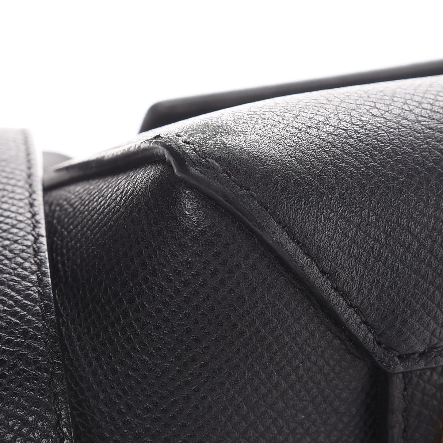 Grained Calfskin Mini Belt Bag Black
