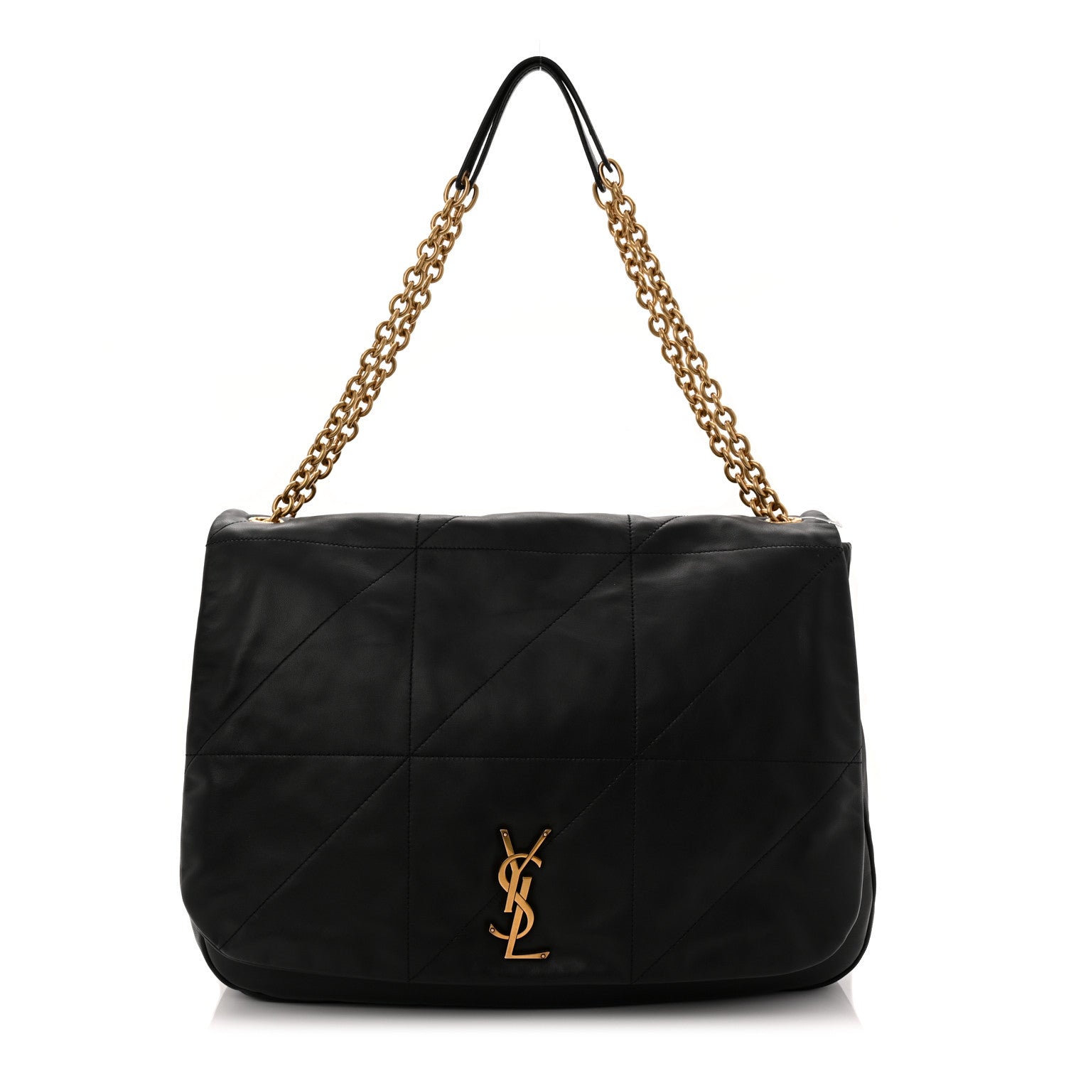 Saint Laurent Lambskin Matelasse Monogram Large Jamie 4.3 Black 1 of 10