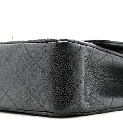 Chanel Caviar Quilted Medium Double Flap Black 10 of 13