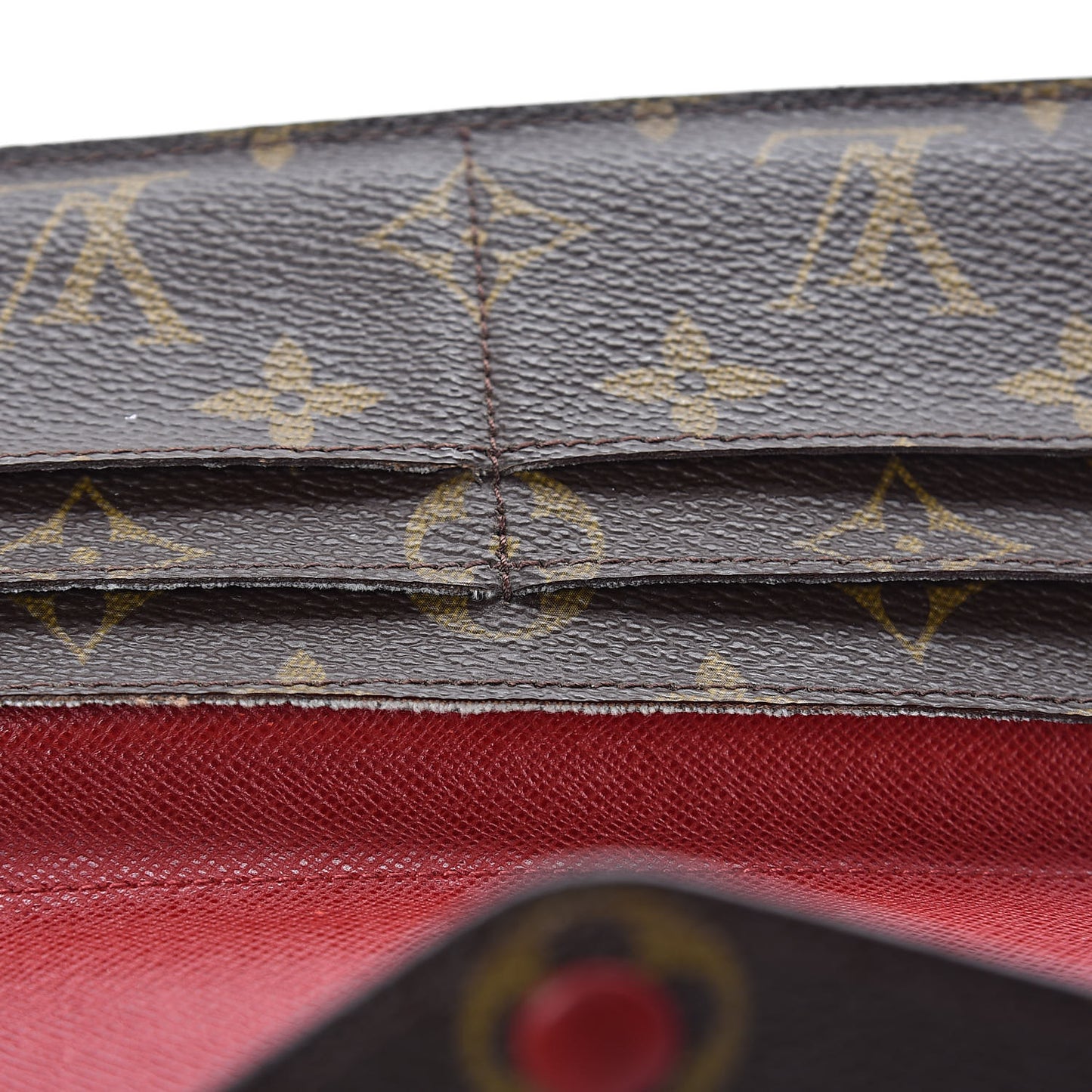 Monogram Josephine Wallet Red