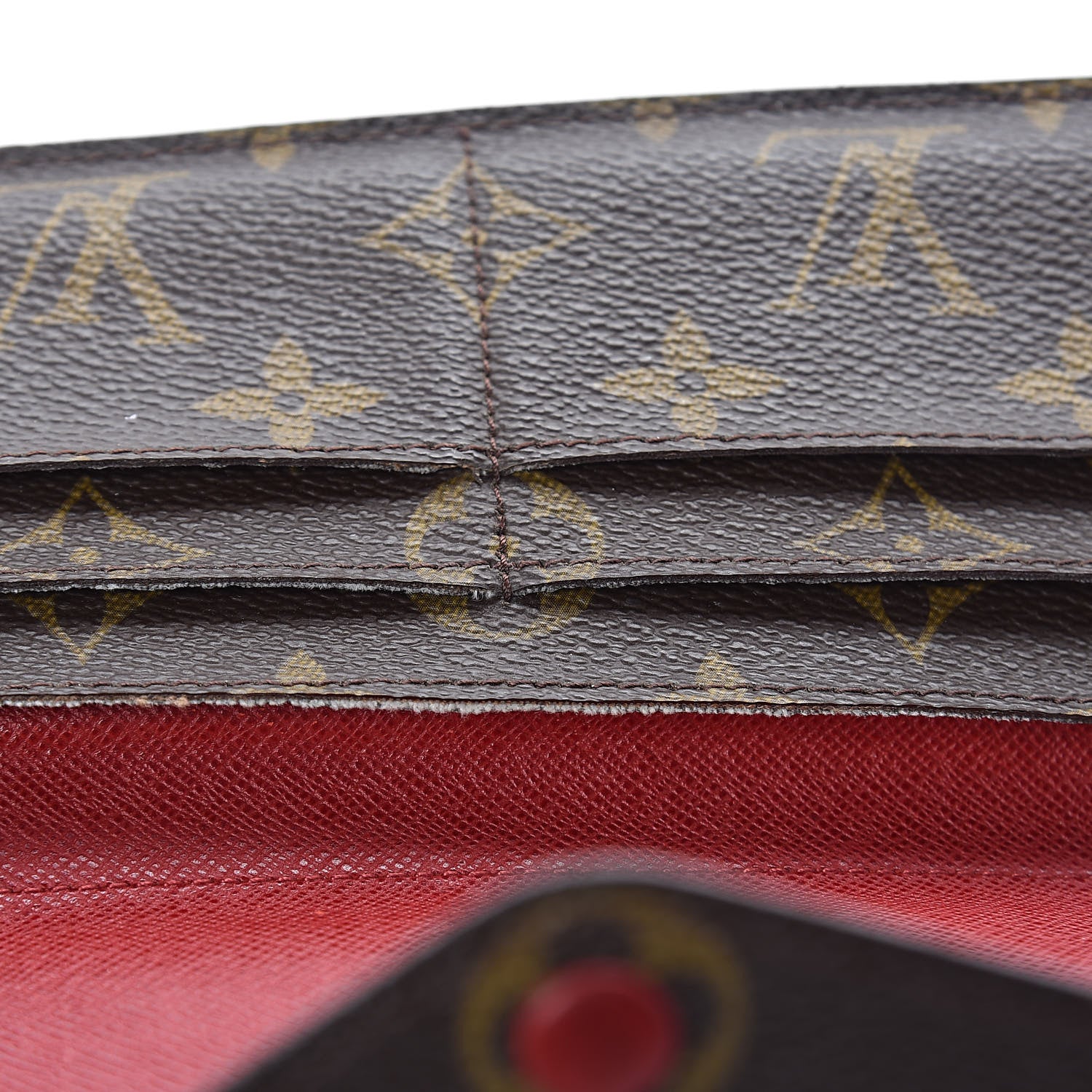 Louis Vuitton Monogram Josephine Wallet Red 10 of 15