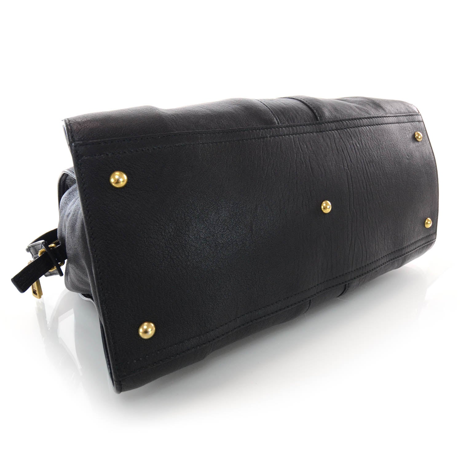 Saint Laurent Leather Large Cabas Chyc Black 4 of 7