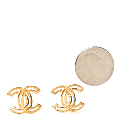 Chanel Metal Obazine CC Earrings Gold 2 of 4