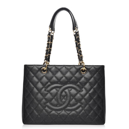 Chanel Caviar Quilted Grand Shopping Tote GST Black 1 of 7