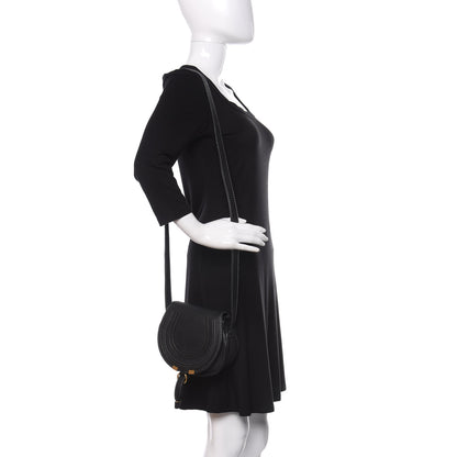 Chloe Calfskin Mini Marcie Round Crossbody Bag Black 2 of 11