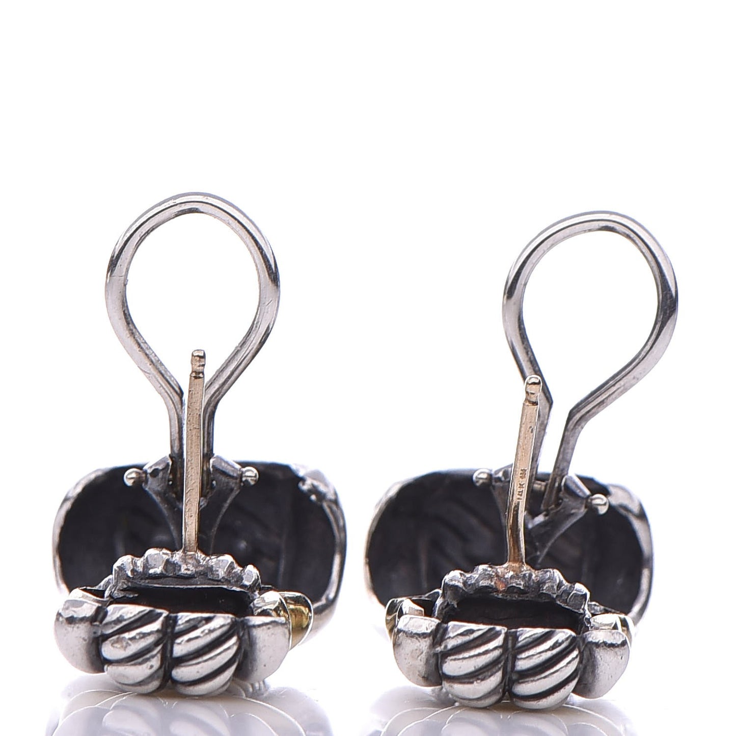 Sterling Silver 14K Yellow Gold Classic Wheat Earrings