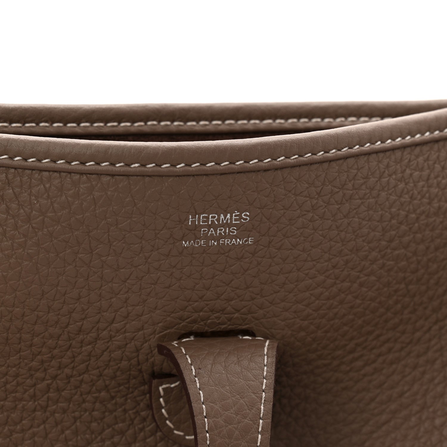 Hermes Taurillon Clemence Evelyne III PM Etoupe 6 of 11